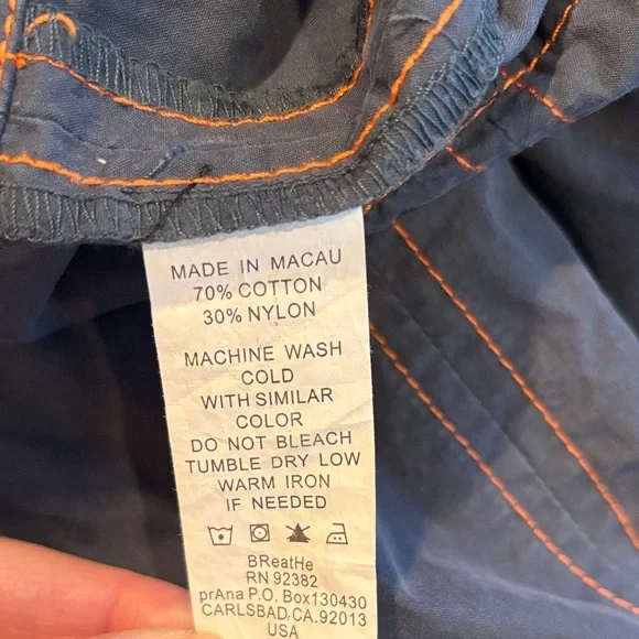 PRANA Blue Cropped Cargo Pants Athleisure - Picture 10 of 10